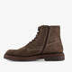 Suède heren veterboots bruin