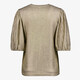 Dames plissé top goud