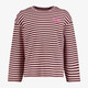 Gestreept meisjes shirt met lange mouwen roze