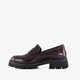 Dames lak loafers bordeaux rood