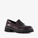 Nova dames lak loafers bordeaux rood