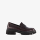 Dames lak loafers bordeaux rood