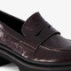 Dames lak loafers bordeaux rood