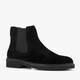Suède heren Chelsea boots zwart