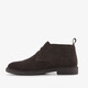 Suède heren veterschoenen donkerbruin