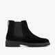 Suède heren Chelsea boots zwart