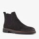 Van Beers suède heren Chelsea boots donkerblauw