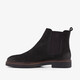 Suède heren Chelsea boots donkerblauw