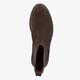 Suède heren Chelsea boots donkerbruin