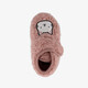 Meisjes teddy pantoffels met kat roze
