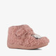 Meisjes teddy pantoffels met kat roze