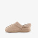 Gevoerde dames pantoffels beige