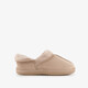Gevoerde dames pantoffels beige