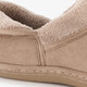 Gevoerde dames pantoffels beige