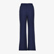 Dames wide leg pantalon donkerblauw