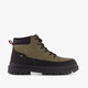 Gevoerde heren veterboots groen zwart