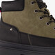 Gevoerde heren veterboots groen zwart