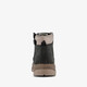 Leren jongens veterboots zwart