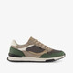 Heren sneakers groen beige