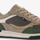 Heren sneakers groen beige