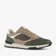 Heren sneakers groen beige