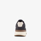 Suede heren sneakers donkerblauw