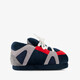 Gevoerde kinder sneaker pantoffels blauw