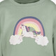 Name It meisjes sweater met regenboogprint groen