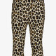 Name It flared meisjes broek met panterprint bruin beige