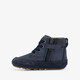 Leren babyschoenen donerkblauw