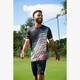 Dry heren voetbal T-shirt met print zwart