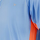 Kinder voetbal T-shirt lichtblauw oranje