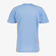 Kinder voetbal T-shirt lichtblauw oranje