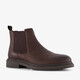 Leren heren Chelsea boots bruin