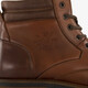 Leren heren veterboots cognac