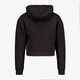 Cropped meisjes sport hoodie zwart