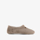 Thuis dames pantoffels van imitatiebont beige