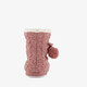 Hoge gevoerde dames pantoffels roze