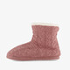 Hoge gevoerde dames pantoffels roze