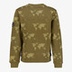 Jongens sweater met print olijfgroen
