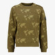 Jongens sweater met print olijfgroen
