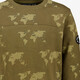 Jongens sweater met print olijfgroen
