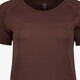 Seamless dames sport T-shirt bruin