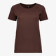 Seamless dames sport T-shirt bruin