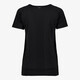 Seamless dames sport T-shirt zwart