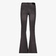 Dames flared jeans donkergrijs