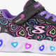 Heart Lights – Boogie Love sneakers met lichtjes zwart