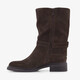 Suede dames boots bruin