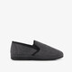 Heren pantoffels met teddy voering grijs zwart