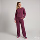 Wide leg dames trainingsbroek bordeaux rood